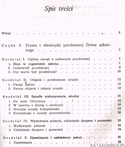 Przełożona domu zakonnego. O. JOACHIM ROMAN BAR