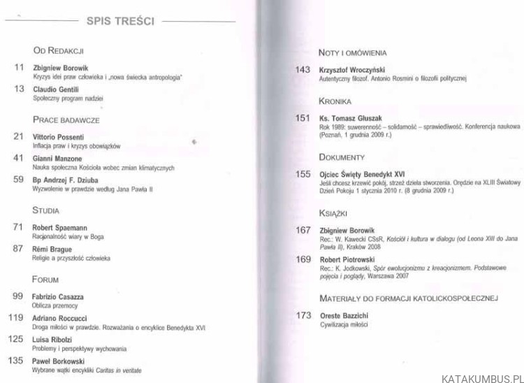 Społeczeństwo nr 1 2010. Red. ZBIGNIEW BOROWIK