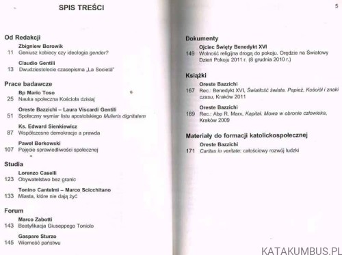 Społeczeństwo nr 1 2011. Red. ZBIGNIEW BOROWIK