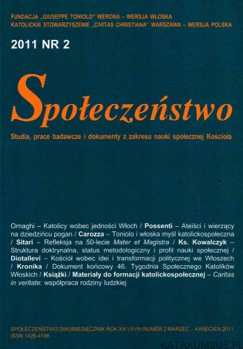 Społeczeństwo nr 2 2011. Red. ZBIGNIEW BOROWIK