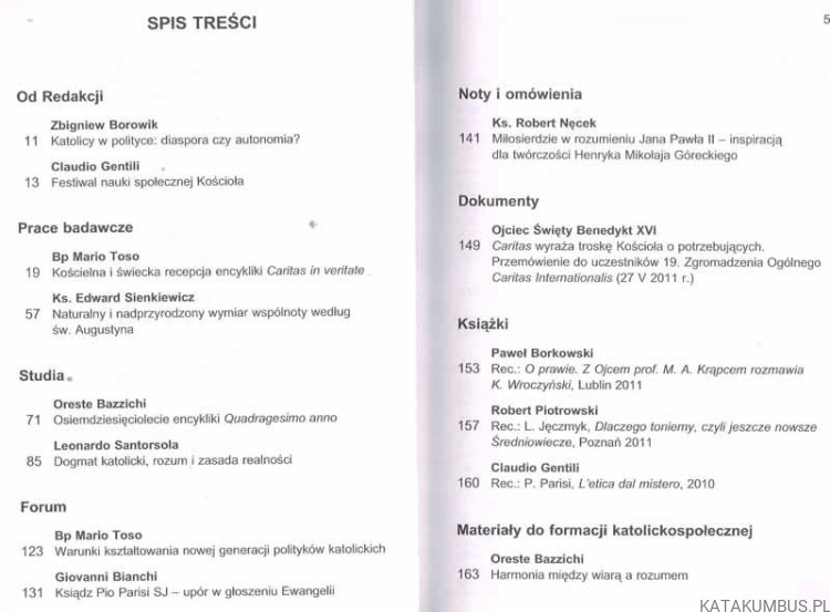 Społeczeństwo nr 4 2011. Red. ZBIGNIEW BOROWIK