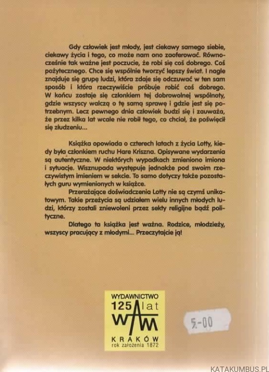 Droga donikąd. Hare Kriszna. LOTTA DANIELSON
