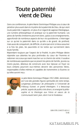 Toute paternite vient de Dieu. (j. francuski) MARIE-DOMINIQUE PHILIPPE, O.P.