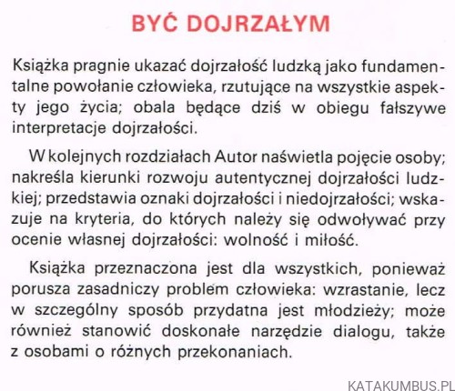 Być dojrzałym. NICOLA DE MARTINI