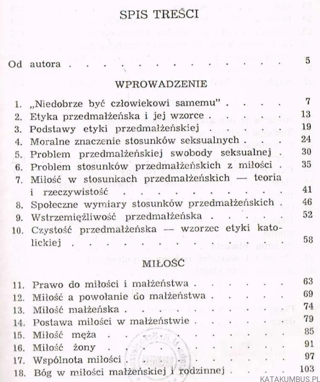 Chrześcijańska wizja miłości małżeństwa i rodziny. WŁADYSŁAW BERNARD SKRZYDLEWSKI