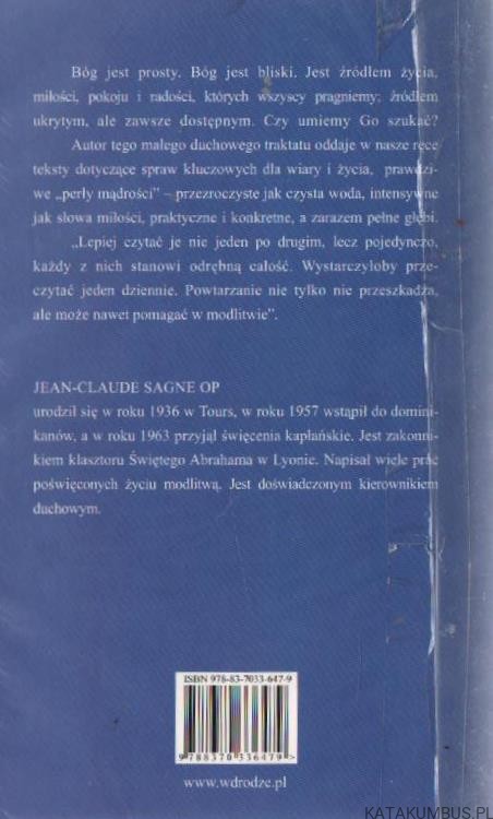 Boże szukam Ciebie. JEAN-CLAUDE SAGNE OP