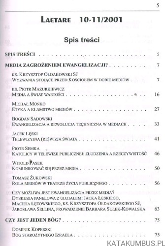 Laetare 10-11/ 2001
