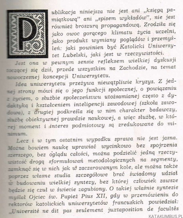 Katolicki Uniwersytet Lubelski w oczach wychowanków. PRACA ZBIOROWA