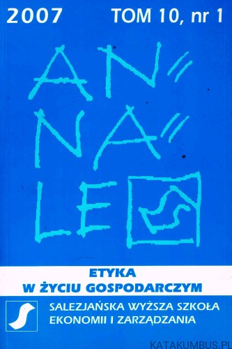 Annales Tom 10 nr 1 / 2007. PRACA ZBIOROWA