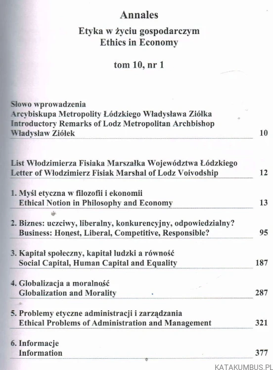 Annales Tom 10 nr 1 / 2007. PRACA ZBIOROWA