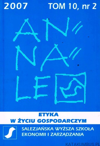 Annales Tom 10 nr 2 / 2007. PRACA ZBIOROWA