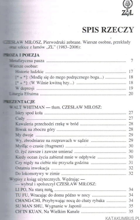 Historie ludzkie. CZESŁAW MIŁOSZ