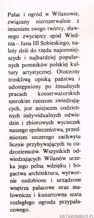 Wilanów. WOJCIECH FIJAŁKOWSKI