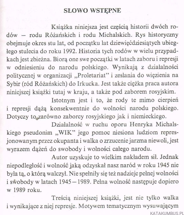 Henryk Harry "WIK" - od zaborów do wolności. HENRYK MICHALSKI
