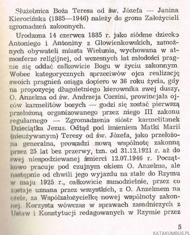 Zawsze wierna miłości. S. GENEROSA SCHOENNETT