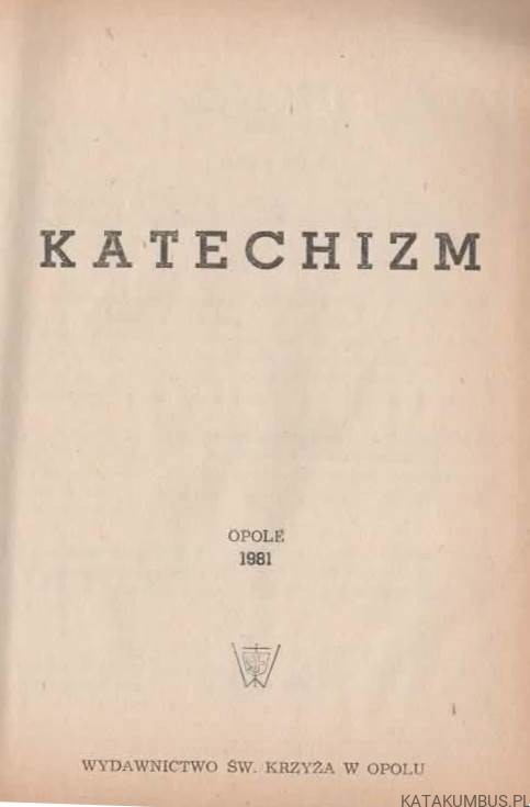 Katechizm. PRACA ZBIOROWA