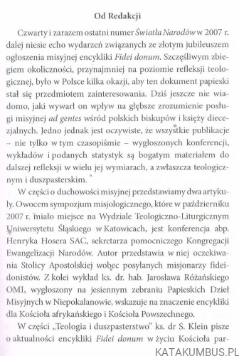Światło Narodów. Kwartalnik nr 147. PAPIESKA UNIA MISYJNA
