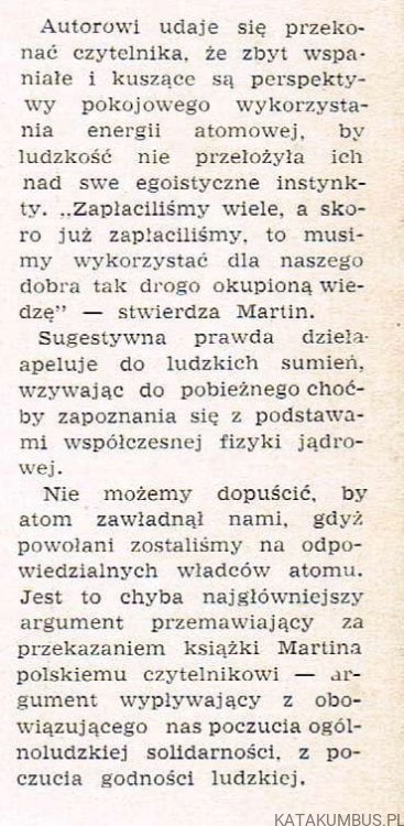 Atom władca świata. CHARLES-NOEL MARTIN