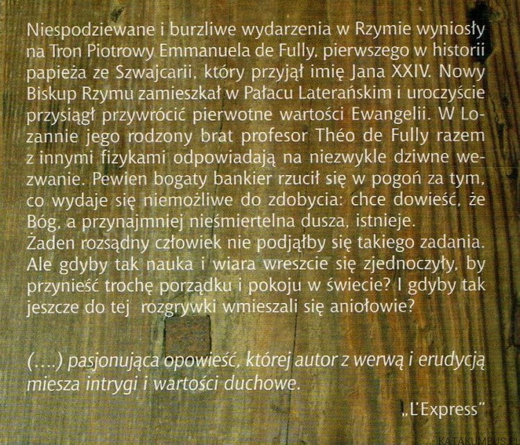 Przepis na nieśmiertelność. JACQUES NEIRYNCK