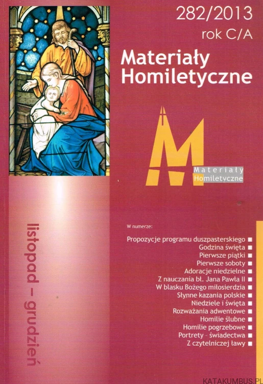 Materiały homiletyczne listopad-grudzień nr 282/2012 rok C/A.PRACA ZBIOROWA