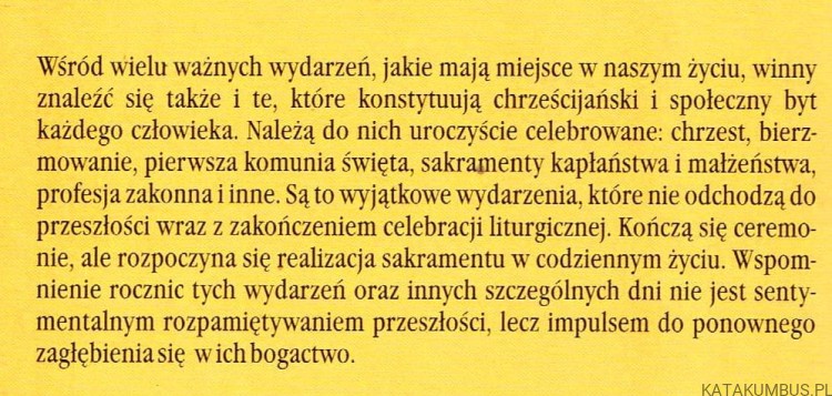 Słowo Boże w szczególnych wydarzeniach życia / Ks. Bogusław Nadolski TChr