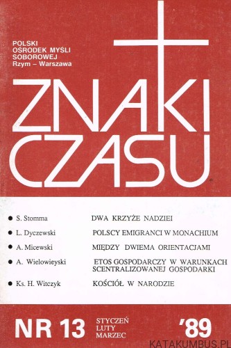 Między grzechem wolnością i prawdą. Znaki czasu nr 13/1989. PRACA ZBIOROWA