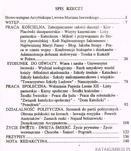 Arcybiskup Józef Bilczewski. Ks. MIECZYSŁAW TARNAWSKI
