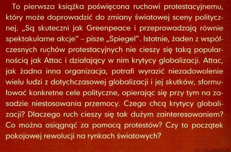 Czego chcą krytycy globalizacji / Christiane Grefe, Mathias Greffrath, Harald Schumann