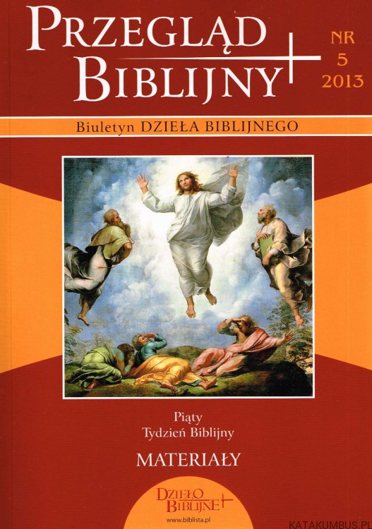 Przegląd Biblijny nr 5 2013. PRACA ZBIOROWA