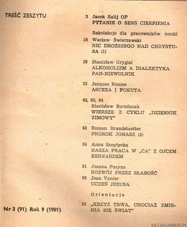 W drodze nr 3 (91) 1981. PRACA ZBIOROWA