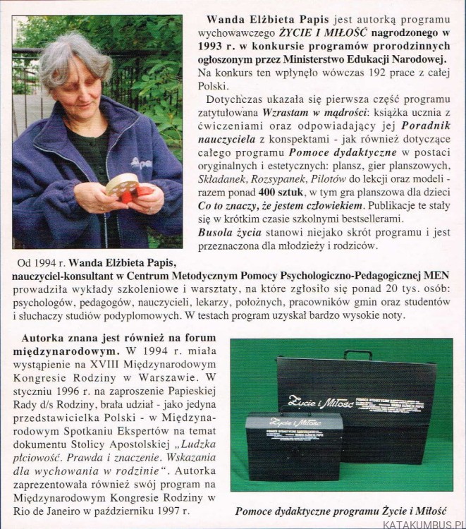 Busola życia. WANDA ELŻBIETA PAPIS
