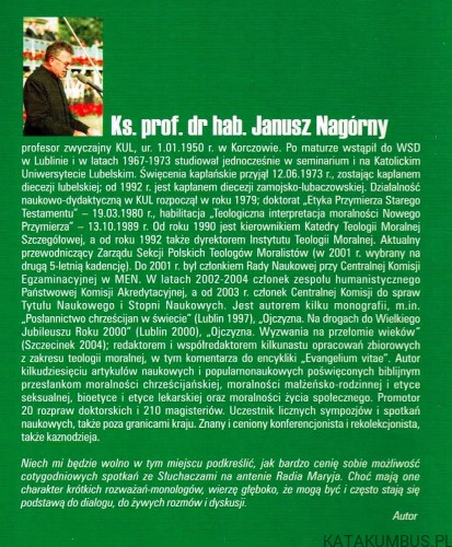 Bądźmy ludem życia. Ks. JANUSZ NAGÓRNY