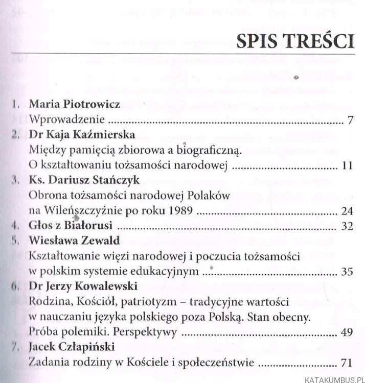 Rodzina, Kościół, Szkoła a tożsamość narodowa Polaków. PRACA ZBIOROWA