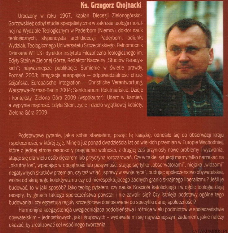 Od społeczeństwa widzów do społeczeństwa obywateli. Ks. GRZEGORZ CHOJNACKI