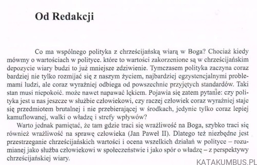 Polityka w refleksji wiary / Życie i myśl zeszyty problemowe (25). PRACA ZBIOROWA