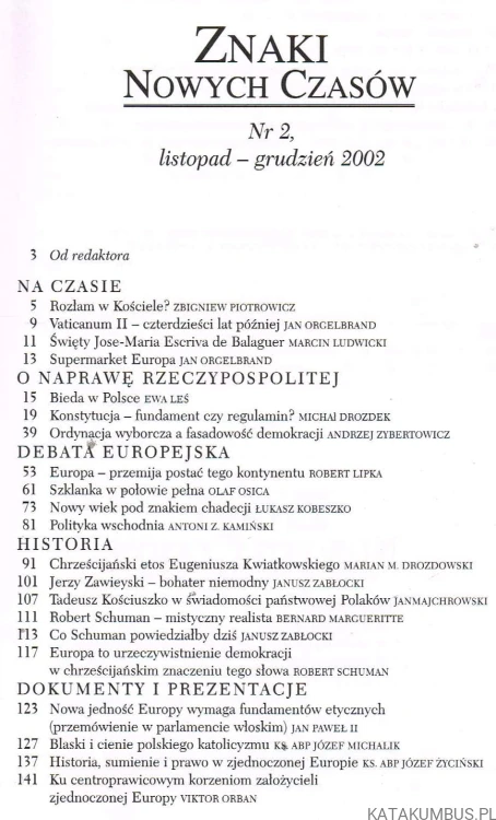 Znaki Nowych Czasów, nr 2 / 2002