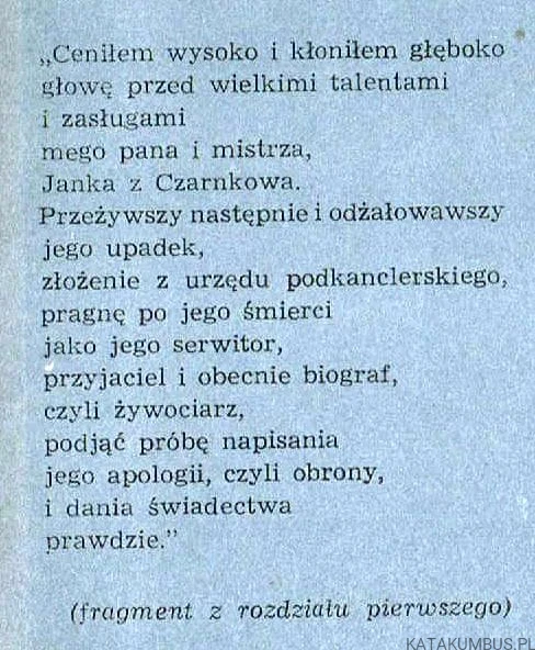 Janko z Czarnkowa. STANISŁAW HELSZTYŃSKI