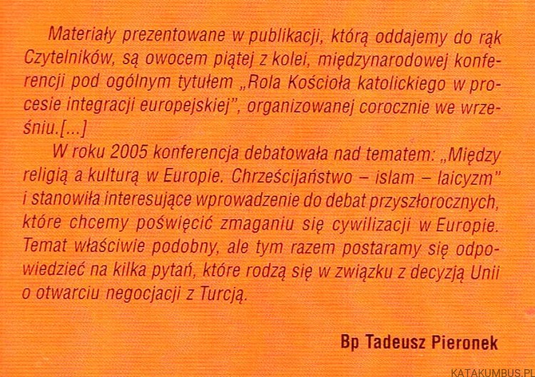 Między religią a kulturą w Europie. PRACA ZBIOROWA