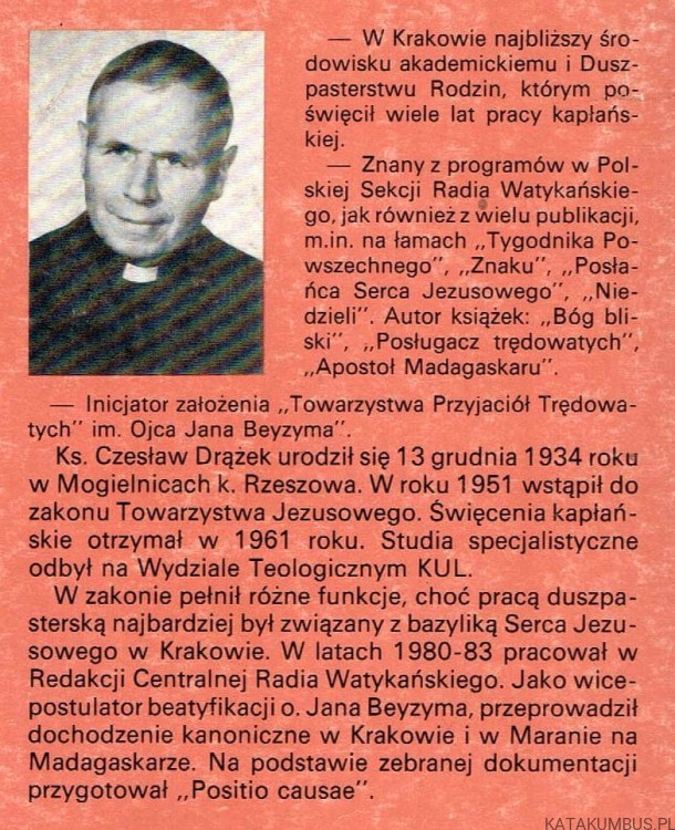Szkoła Apostolstwa i Modlitwy / Ks. Czesław Drążek