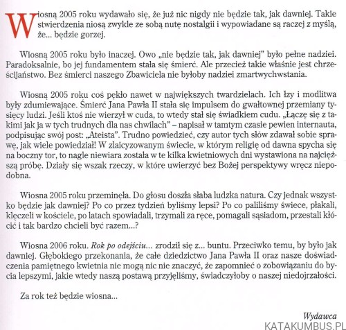 Jan Paweł II. Rok po odejściu... PRACA ZBIOROWA