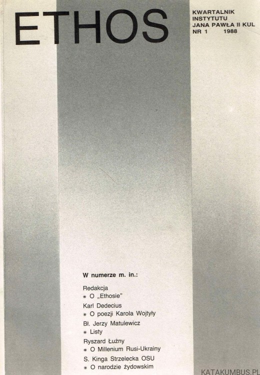 Ethos nr 1 1988. PRACA ZBIOROWA