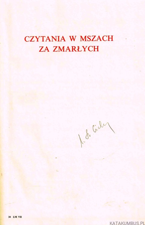 Czytania w mszach za zmarłych. PRACA ZBIOROWA
