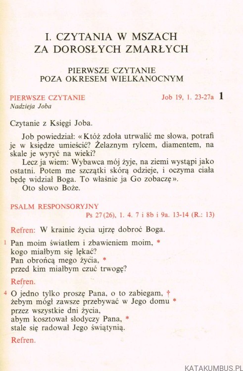 Czytania w mszach za zmarłych. PRACA ZBIOROWA