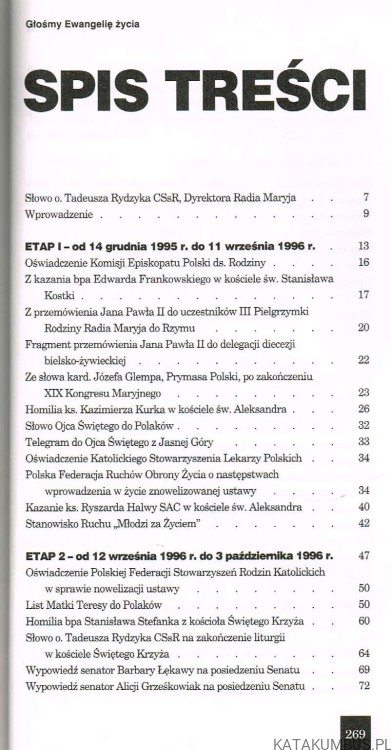 Głośmy ewangelię życia. PRACA ZBIOROWA
