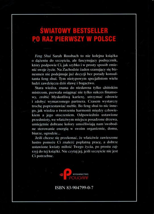 Feng shui, czyli sposób na szczęście. SARAH ROSSBACH