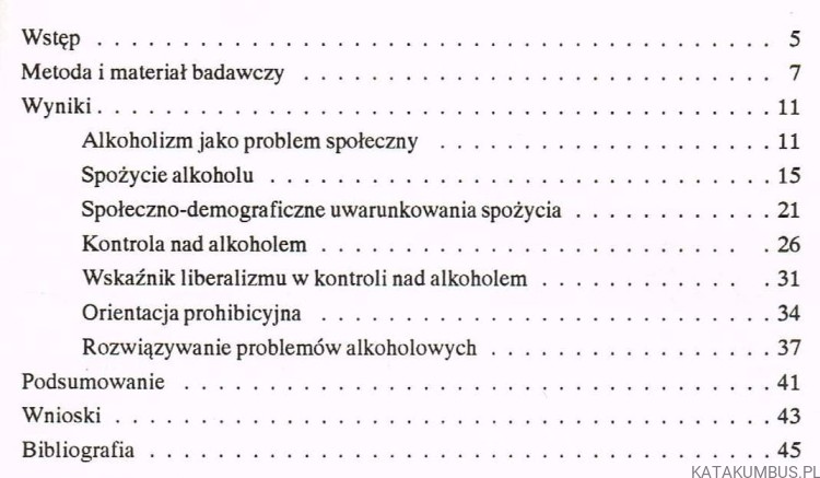 Spożycie alkoholu i polityka wobec alkoholu w ocenie społecznej. JANUSZ SIEROSŁAWSKI