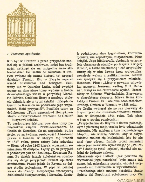 Wincenty Pallotti. JÓZEF SADZIK