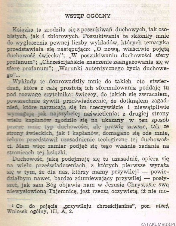 Doświadczenie świata doświadczeniem Boga. PHILIPPE ROQUEPLO