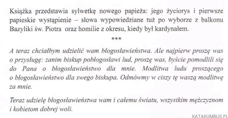 U progu pontyfikatu. OJCIEC ŚWIĘTY FRANCISZEK
