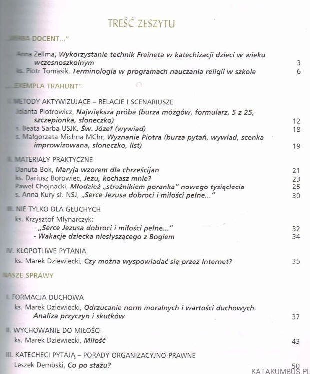 Katecheta nr 6/ 2001. PRACA ZBIOROWA